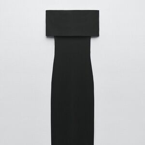 Elegant Black Strapless Dress